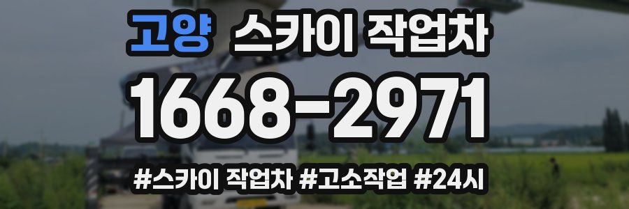고양 스카이 작업차