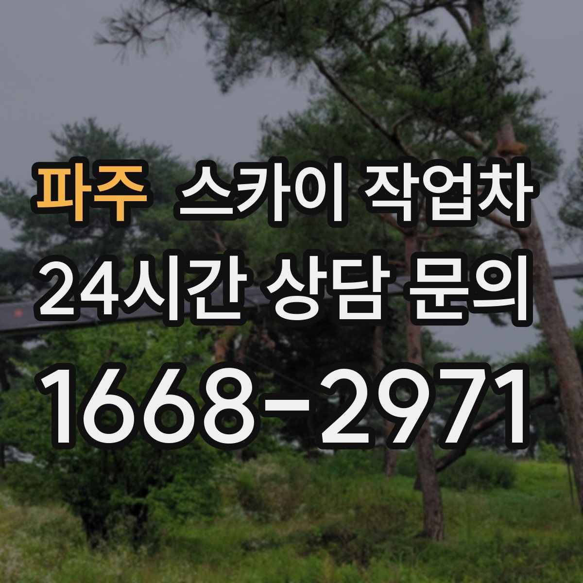 파주 스카이 작업차