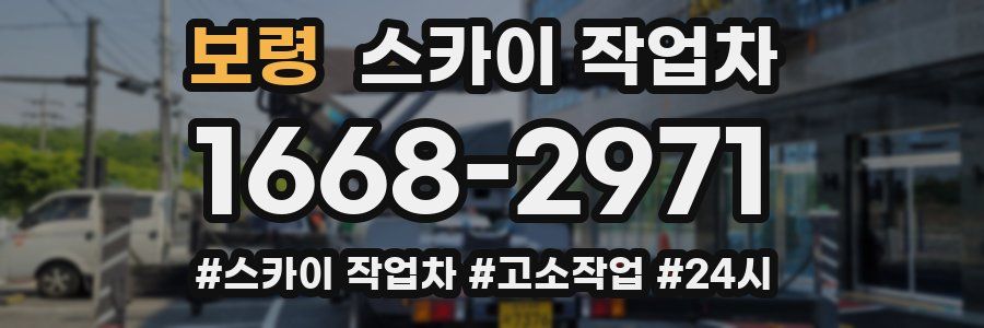 보령 스카이 작업차