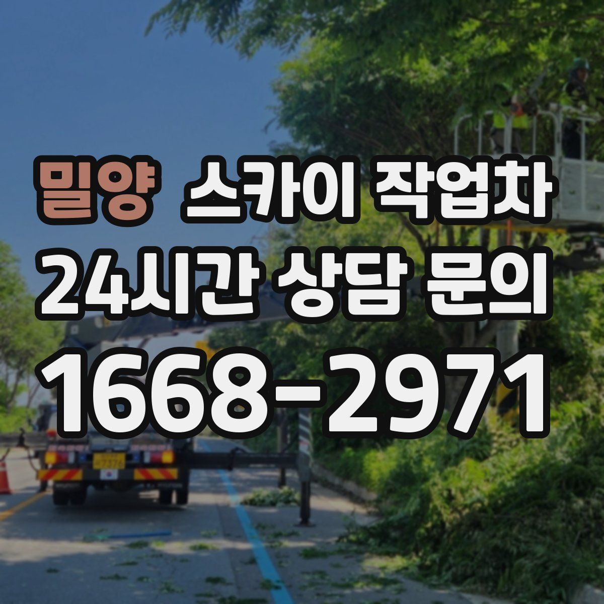 밀양 스카이 작업차