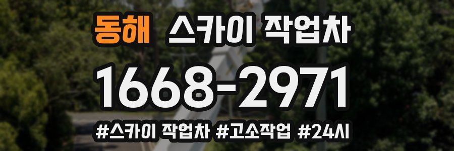 동해 스카이 작업차