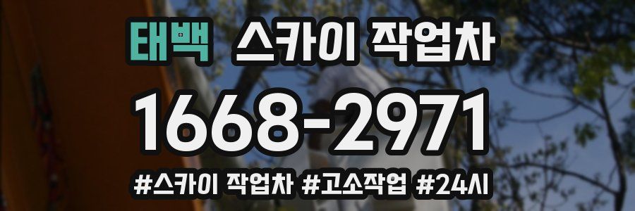 태백 스카이 작업차