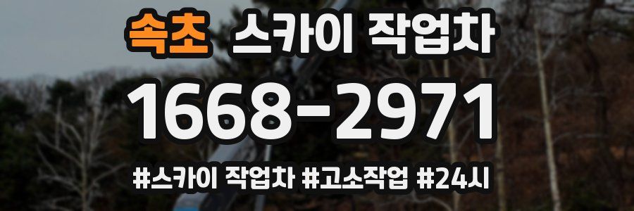 속초 스카이 작업차