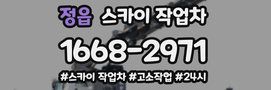 정읍 스카이 작업차