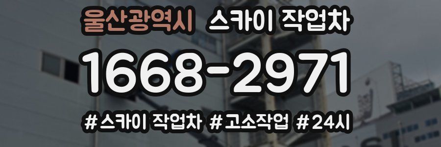 울산광역시 스카이 작업차