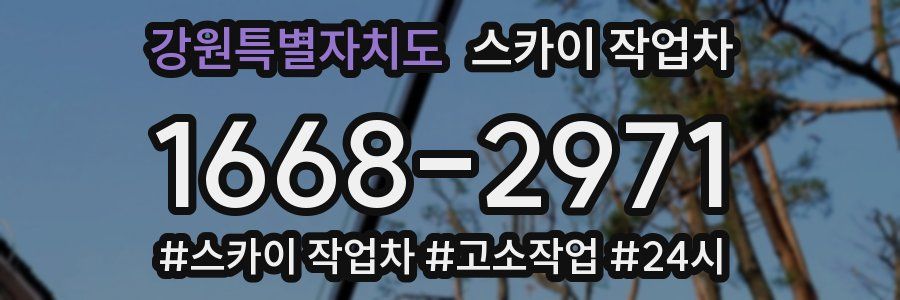 강원특별자치도 스카이 작업차