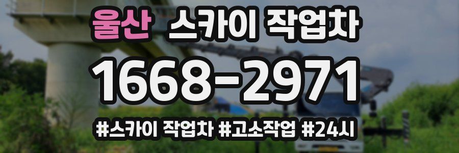 울산 스카이 작업차