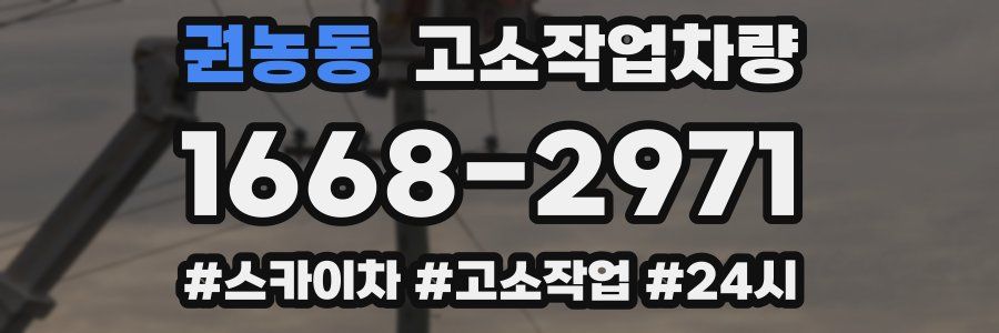 권농동 고소작업차량