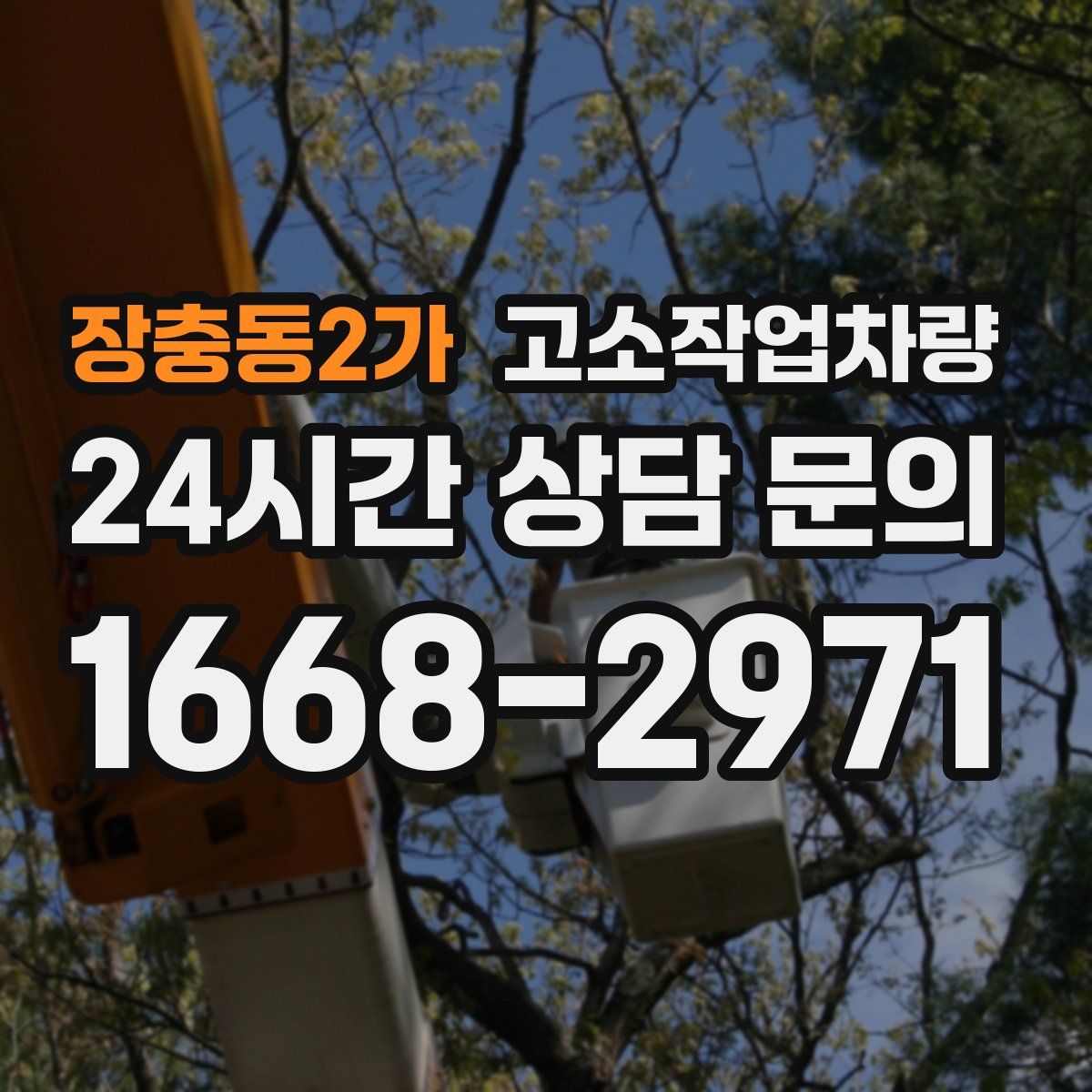 장충동2가 고소작업차량