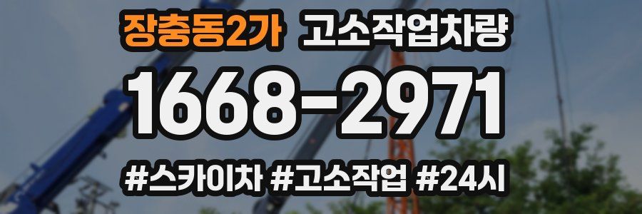 장충동2가 고소작업차량