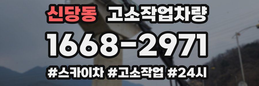 신당동 고소작업차량