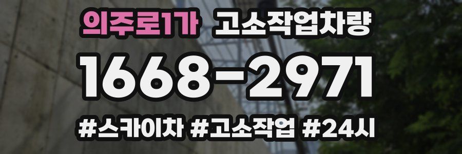 의주로1가 고소작업차량