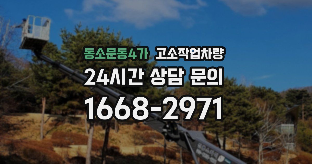 동소문동4가 고소작업차량