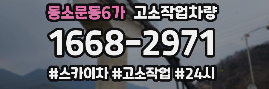 동소문동6가 고소작업차량