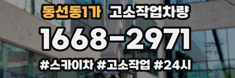 동선동1가 고소작업차량