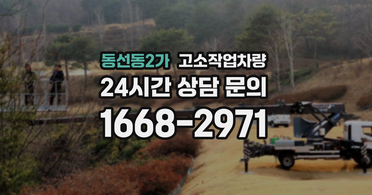 동선동2가 고소작업차량