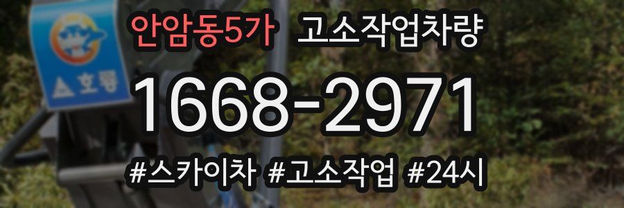 안암동5가 고소작업차량