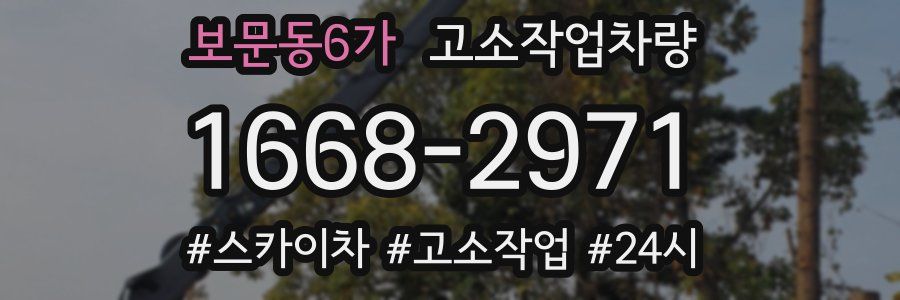 보문동6가 고소작업차량