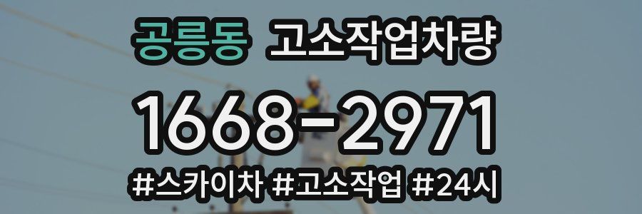 공릉동 고소작업차량