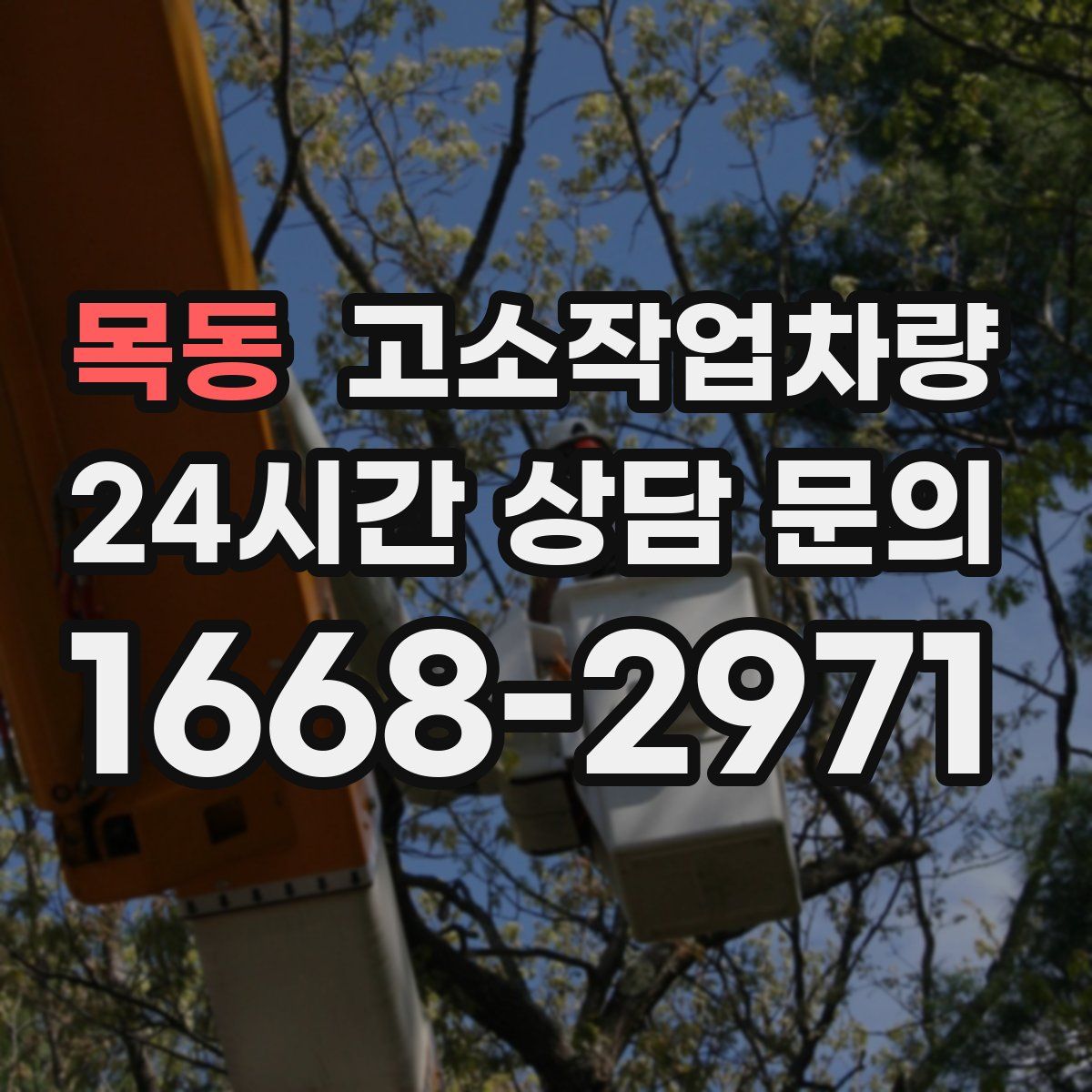 목동 고소작업차량