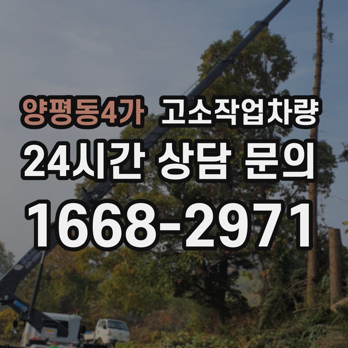 양평동4가 고소작업차량