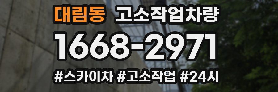 대림동 고소작업차량