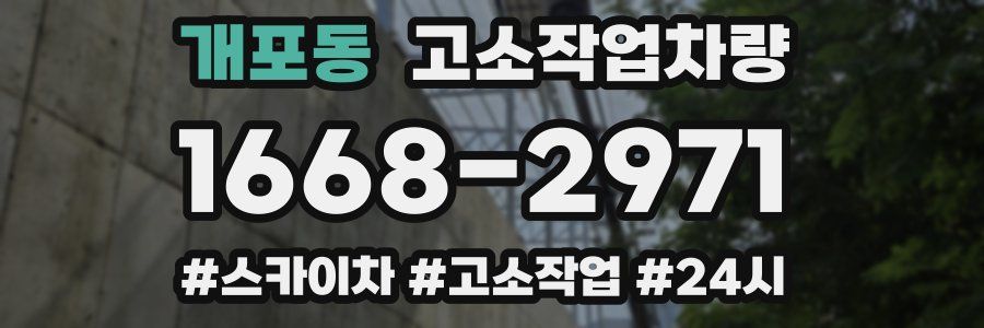 개포동 고소작업차량