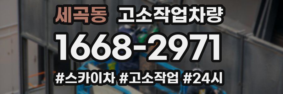 세곡동 고소작업차량