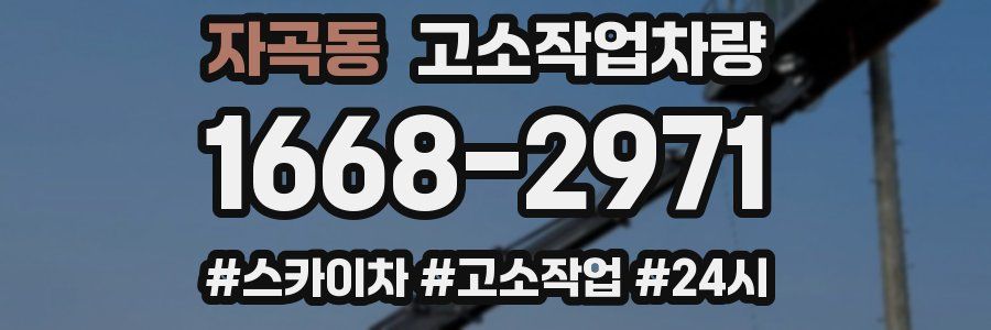 자곡동 고소작업차량