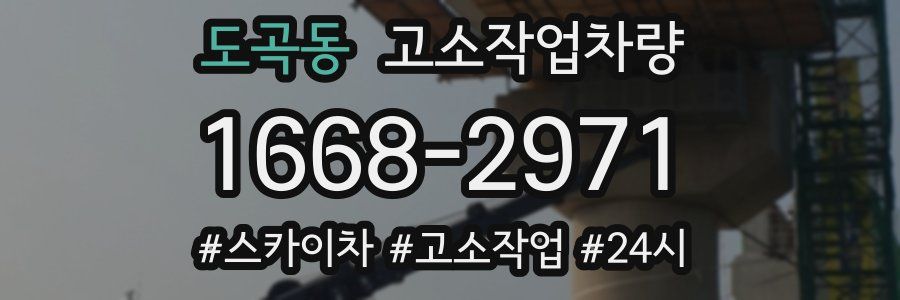 도곡동 고소작업차량