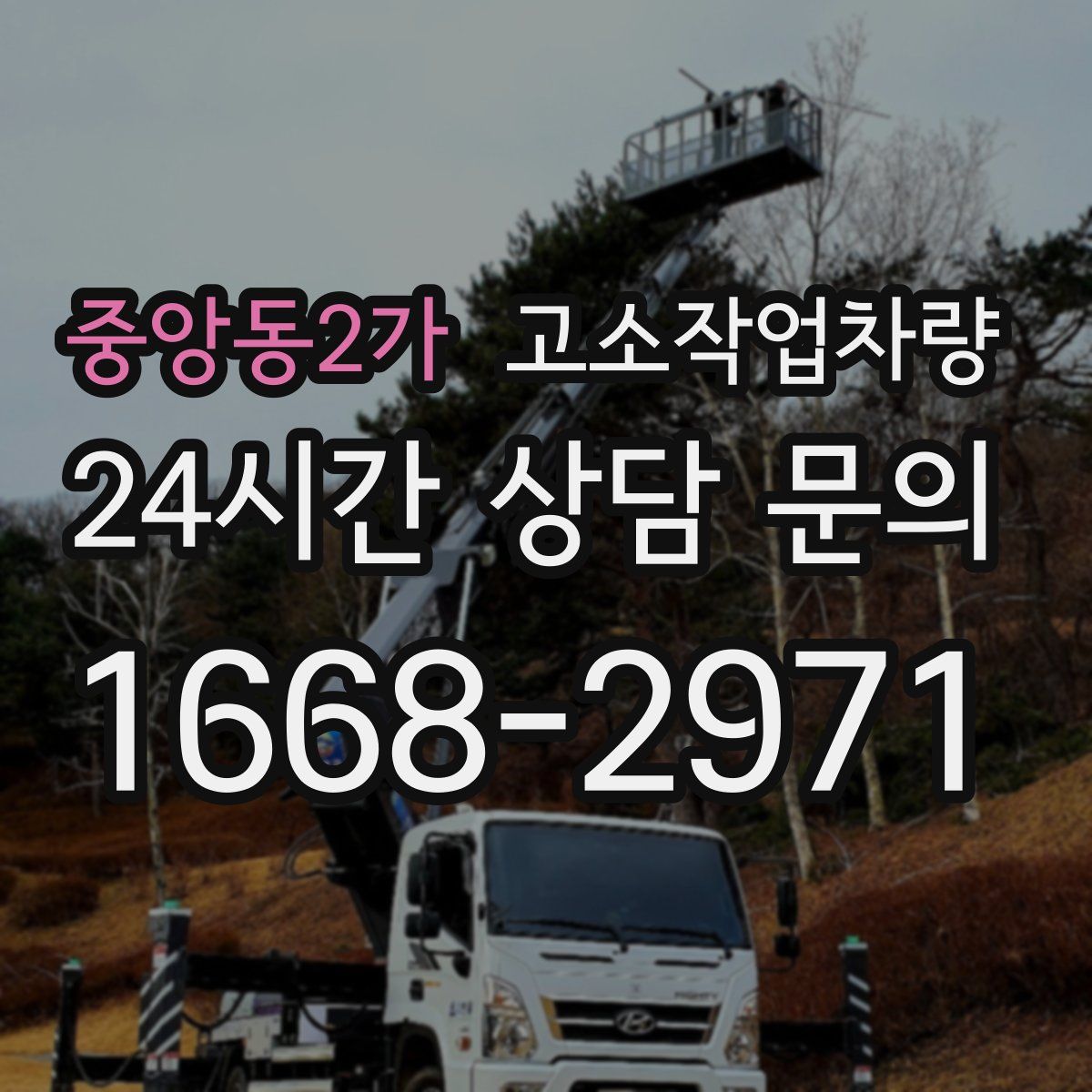 중앙동2가 고소작업차량