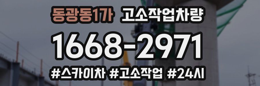 동광동1가 고소작업차량