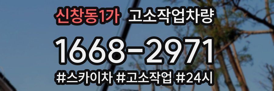 신창동1가 고소작업차량