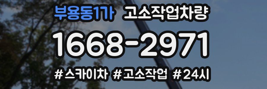 부용동1가 고소작업차량