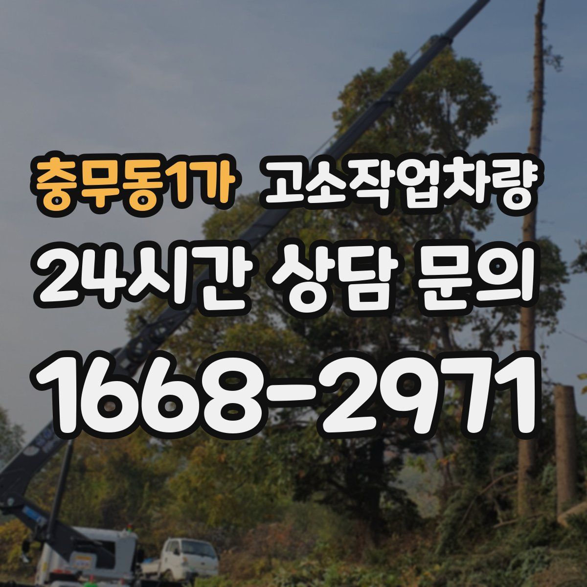 충무동1가 고소작업차량