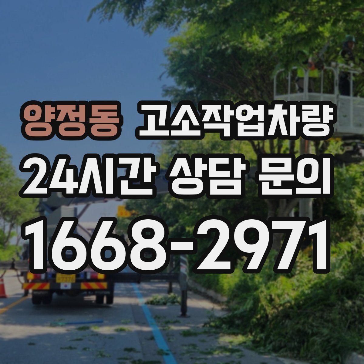 양정동 고소작업차량