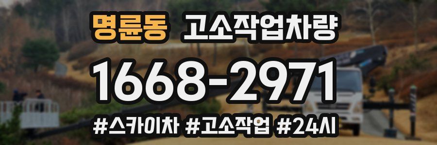 명륜동 고소작업차량