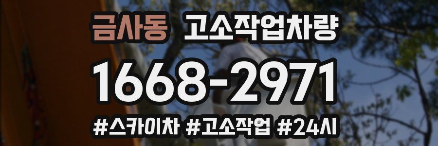 금사동 고소작업차량
