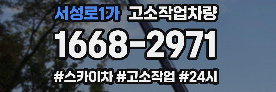 서성로1가 고소작업차량
