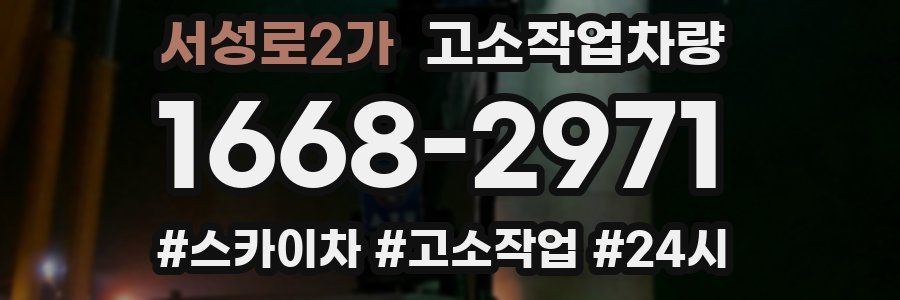 서성로2가 고소작업차량
