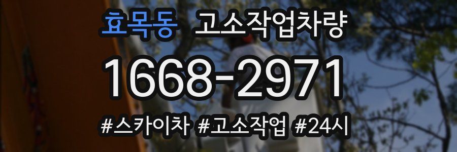 효목동 고소작업차량