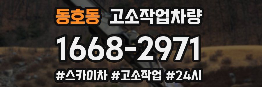 동호동 고소작업차량