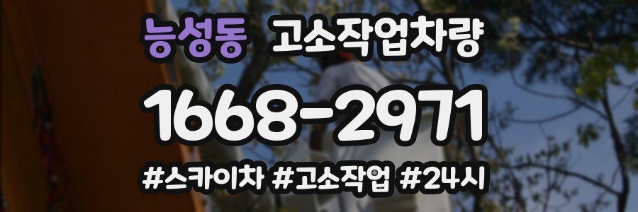 능성동 고소작업차량