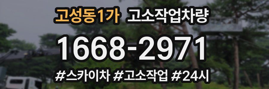 고성동1가 고소작업차량