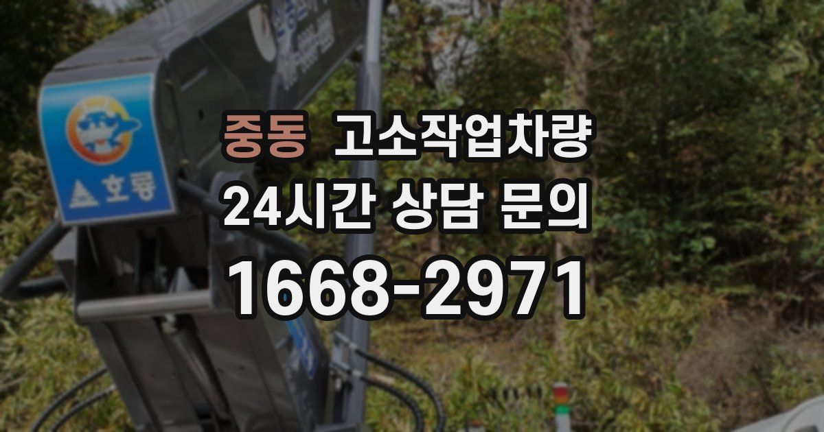 중동 고소작업차량