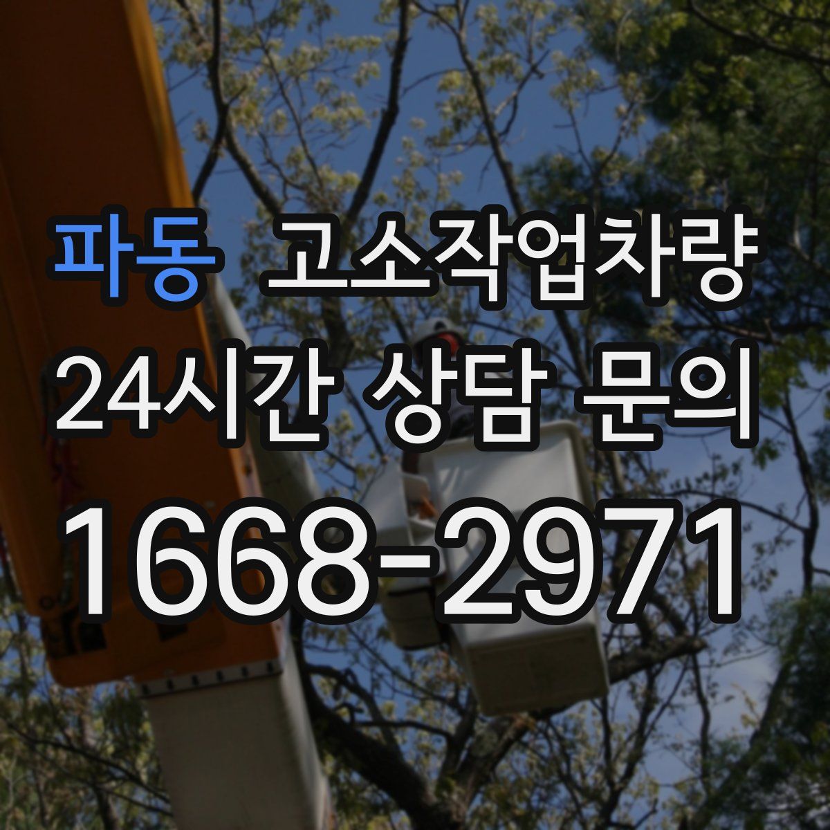 파동 고소작업차량