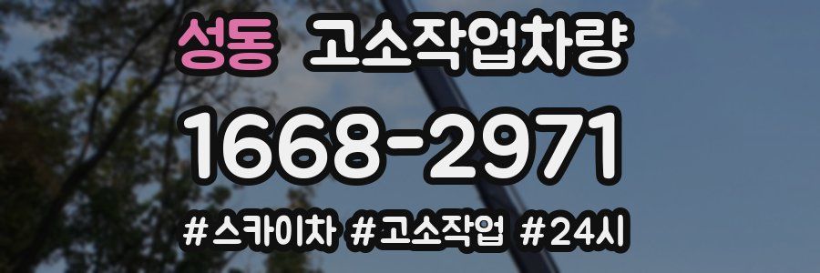 성동 고소작업차량