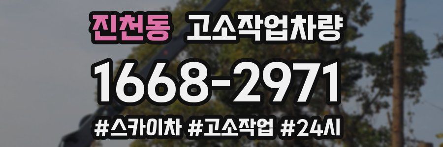 진천동 고소작업차량