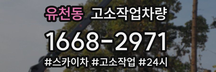 유천동 고소작업차량
