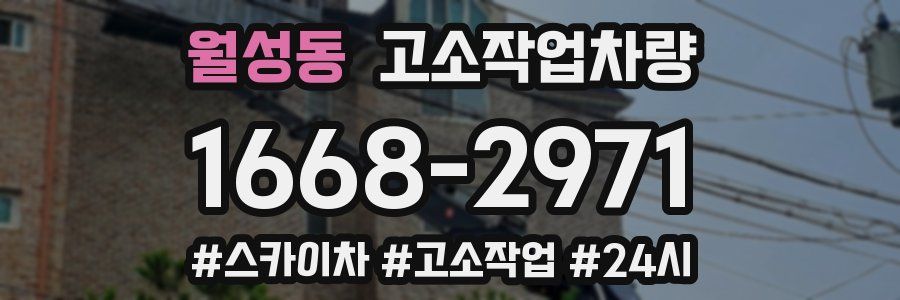 월성동 고소작업차량